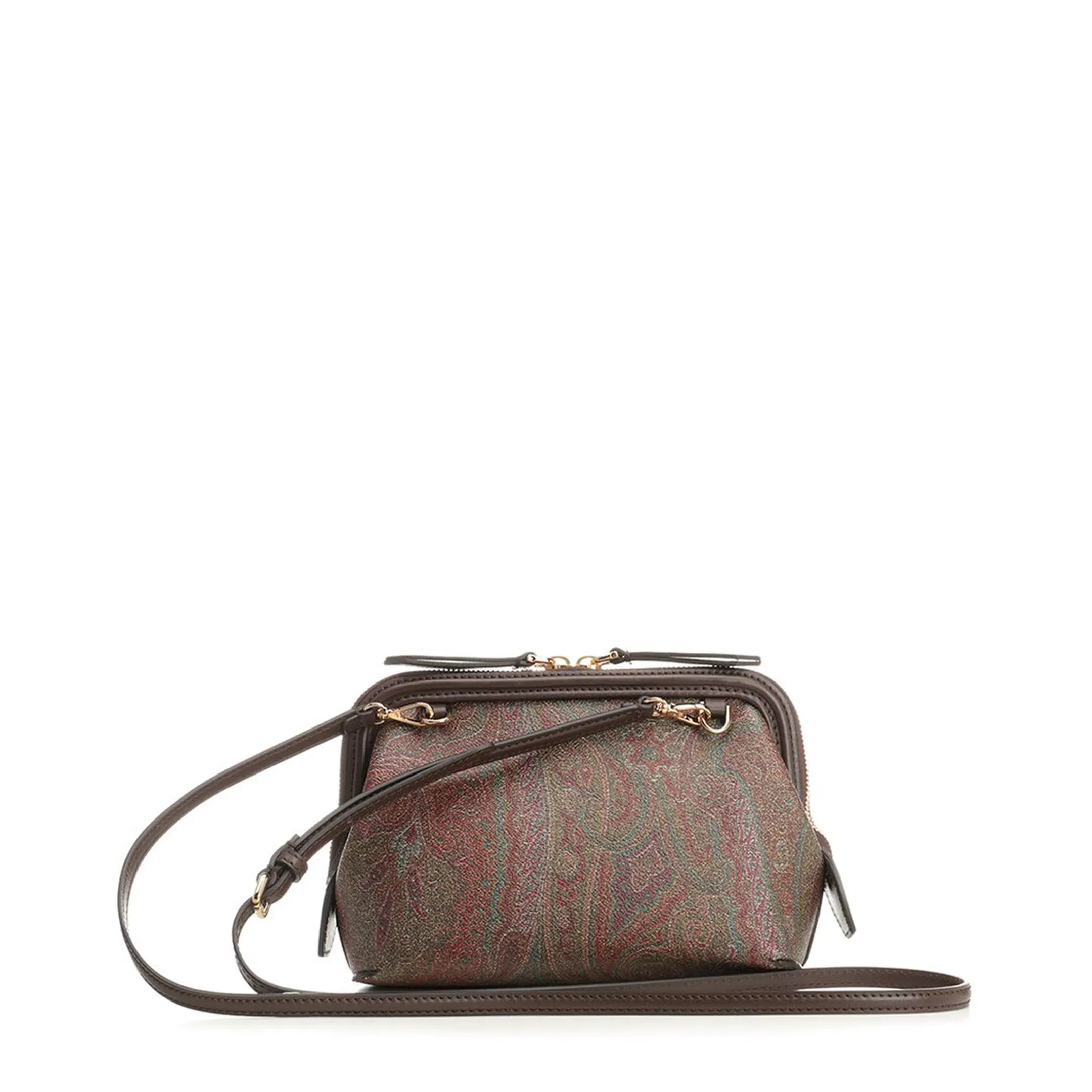 Arnica Cotton Jacquard Clutch - Brown