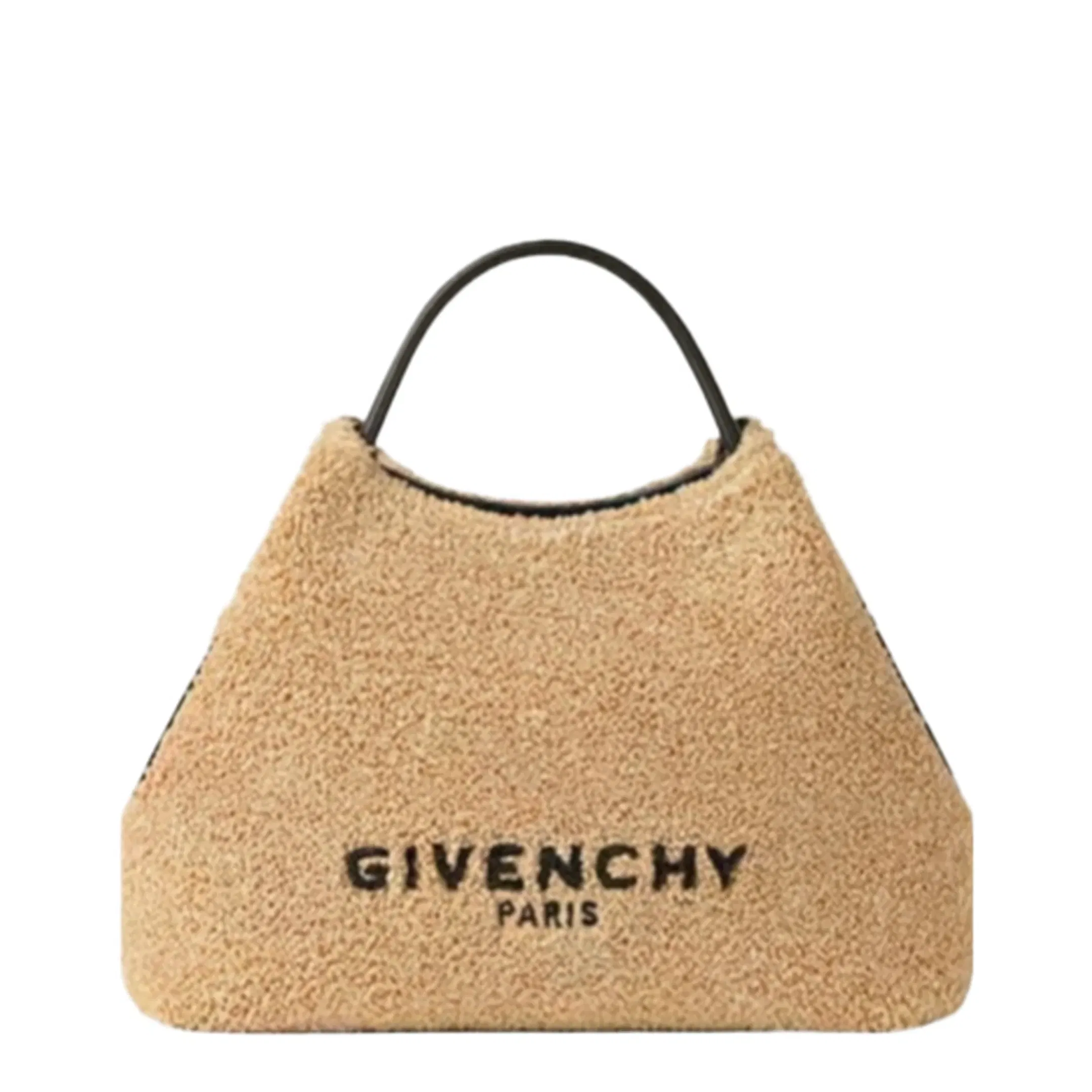 Facet Nano Sponge Raffia Tote - Natural