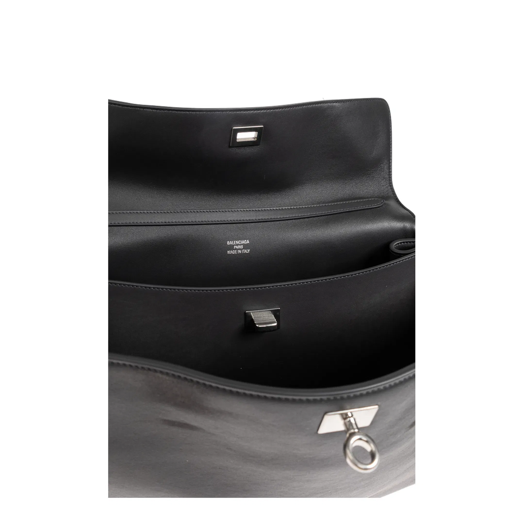Rodeo Large Calfskin Handbag - Grey
