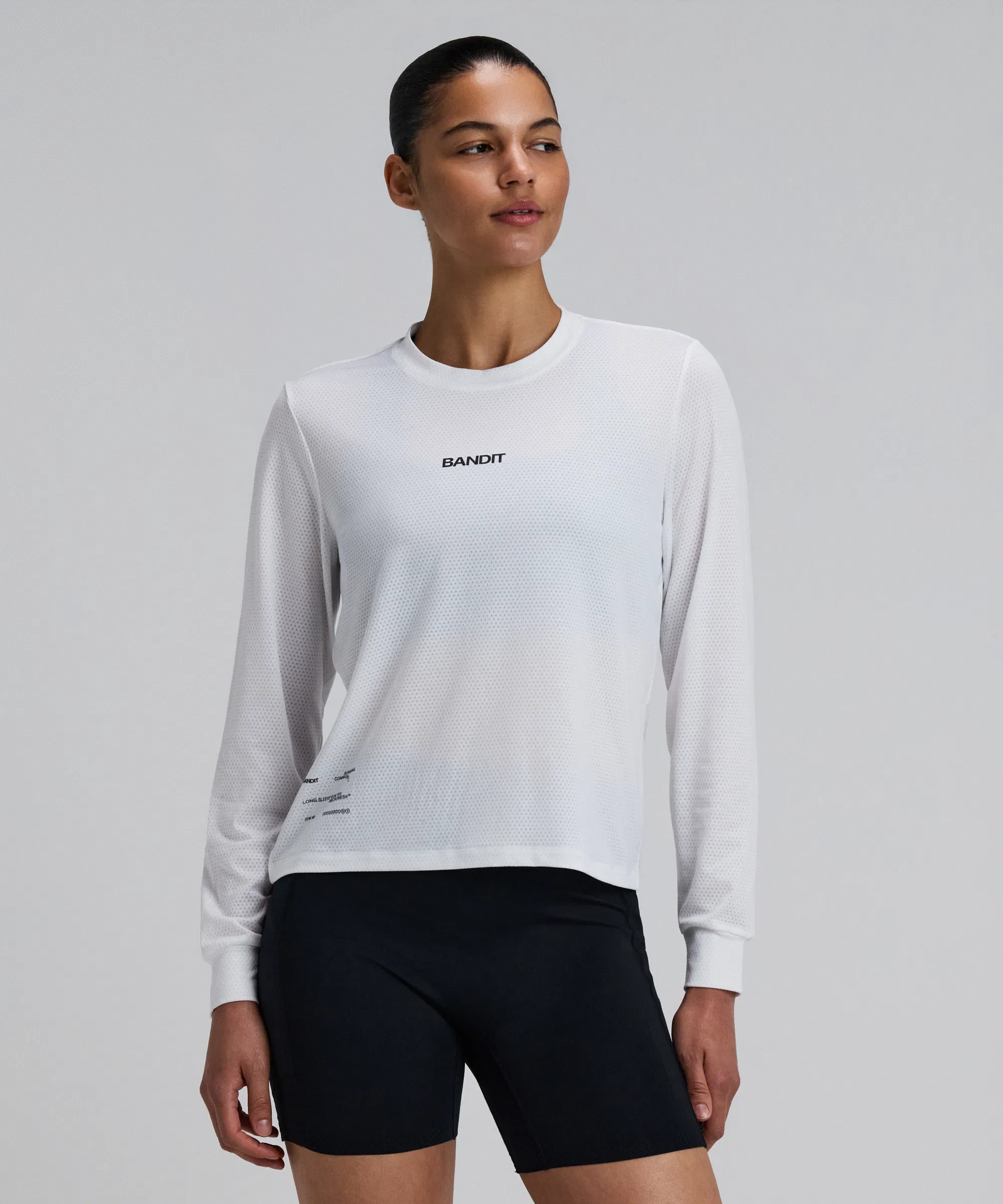Bandit Womens Micromesh Long Sleeve White