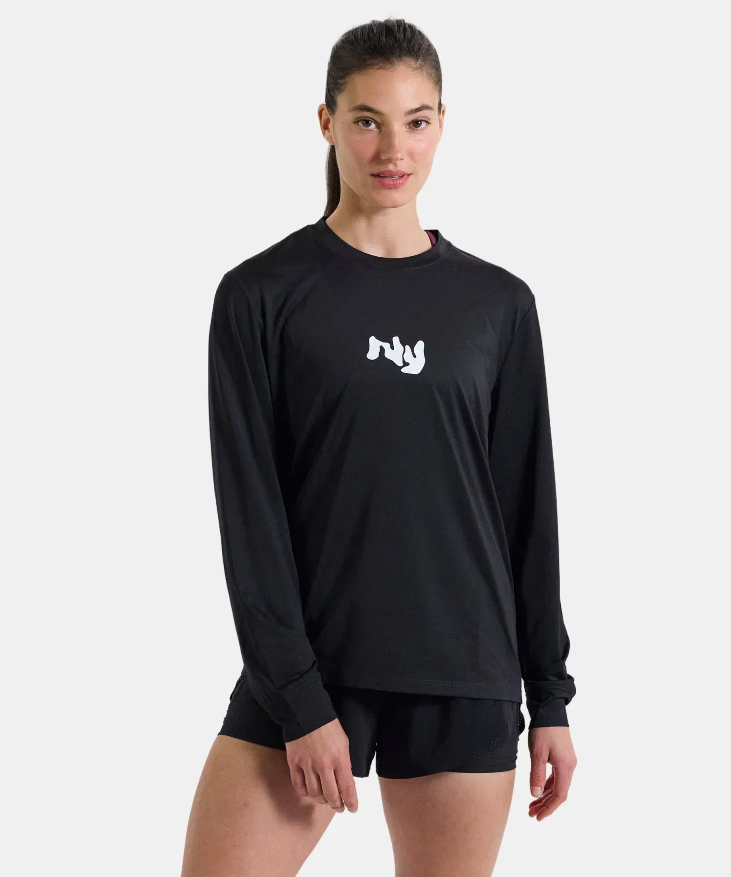 Bandit Unisex Nanomesh Fleura Long Sleeve Black
