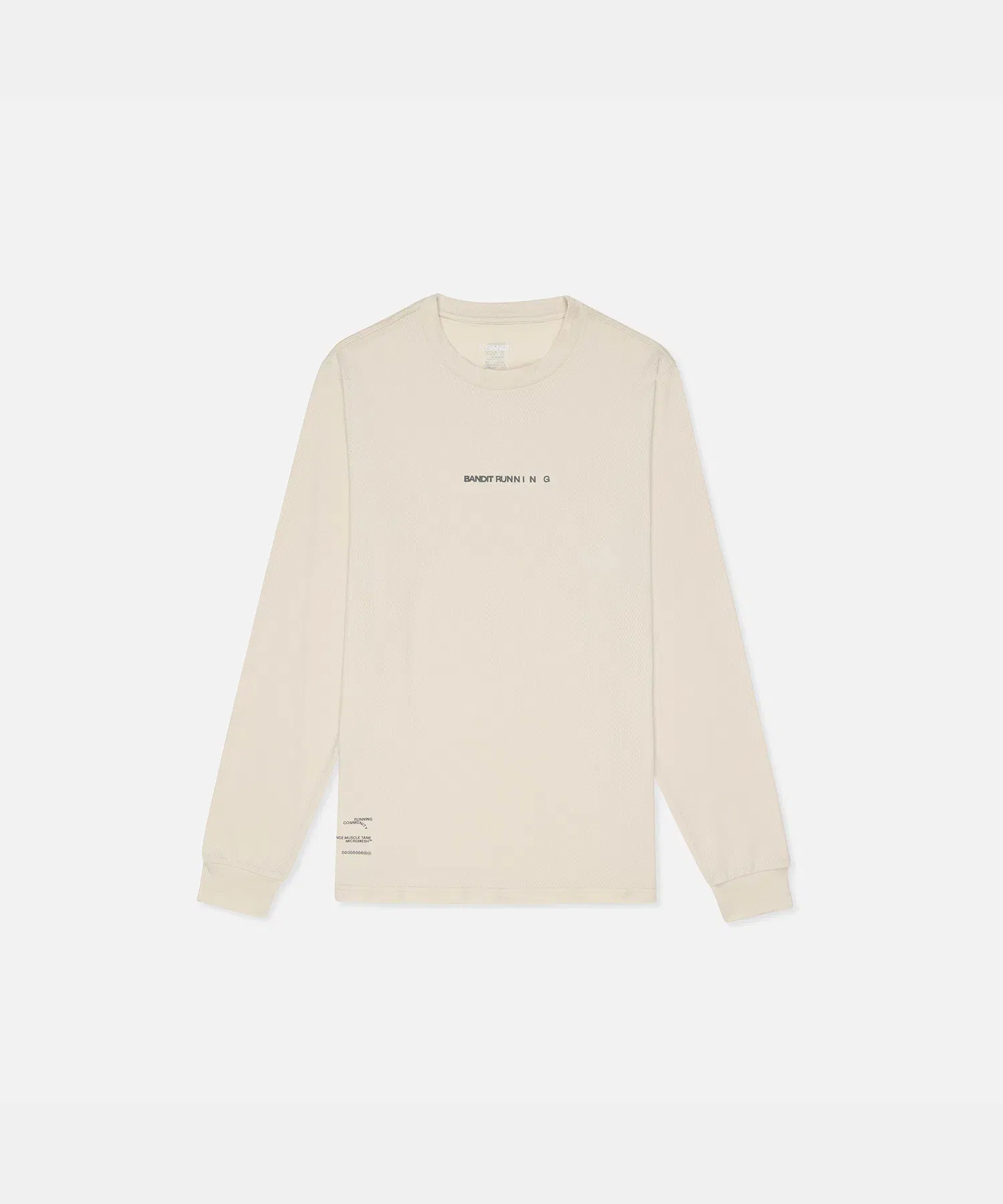 Bandit Micromesh Long Sleeve Performance T-Shirt Unisex Champagne