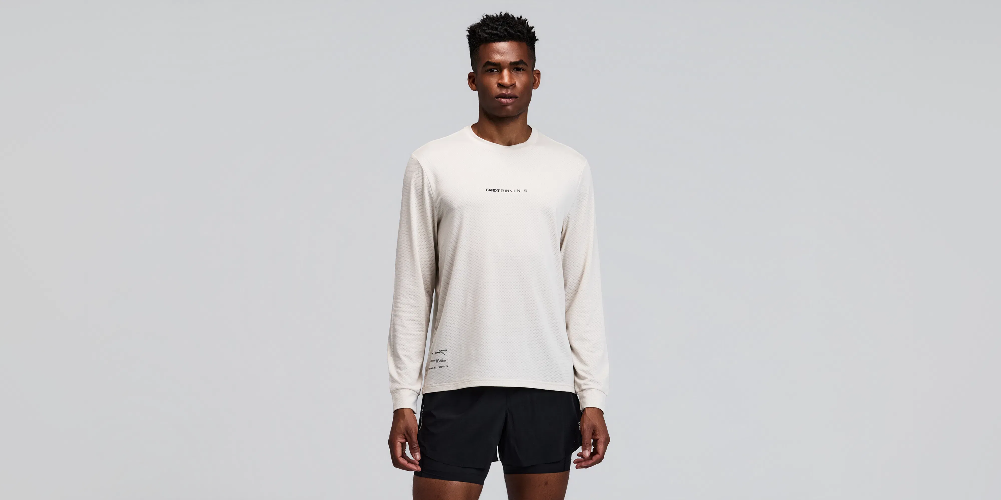 Bandit Micromesh Long Sleeve Performance T-Shirt Unisex Champagne