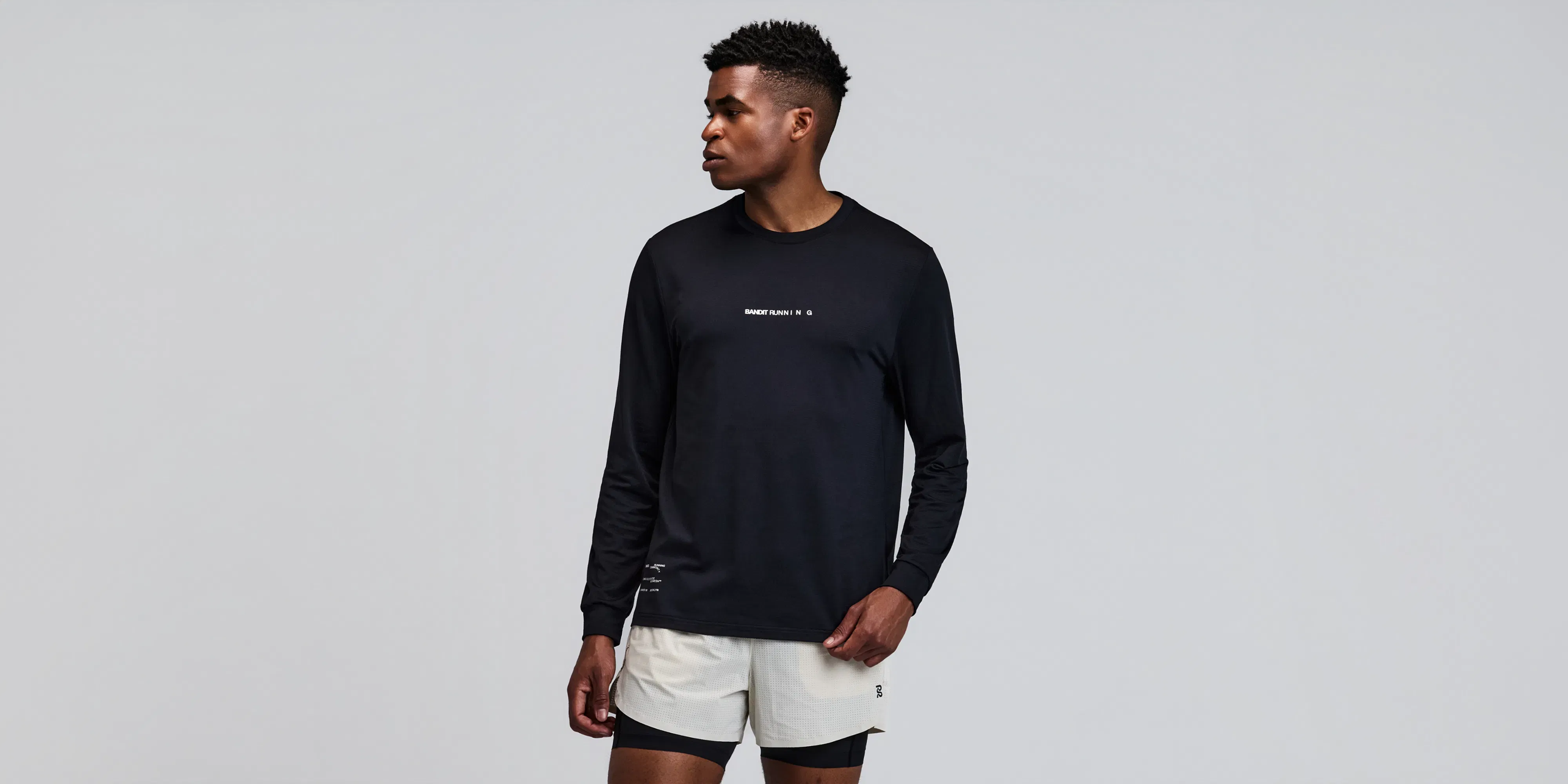 Bandit Micromesh Long Sleeve Performance T-Shirt Unisex Black