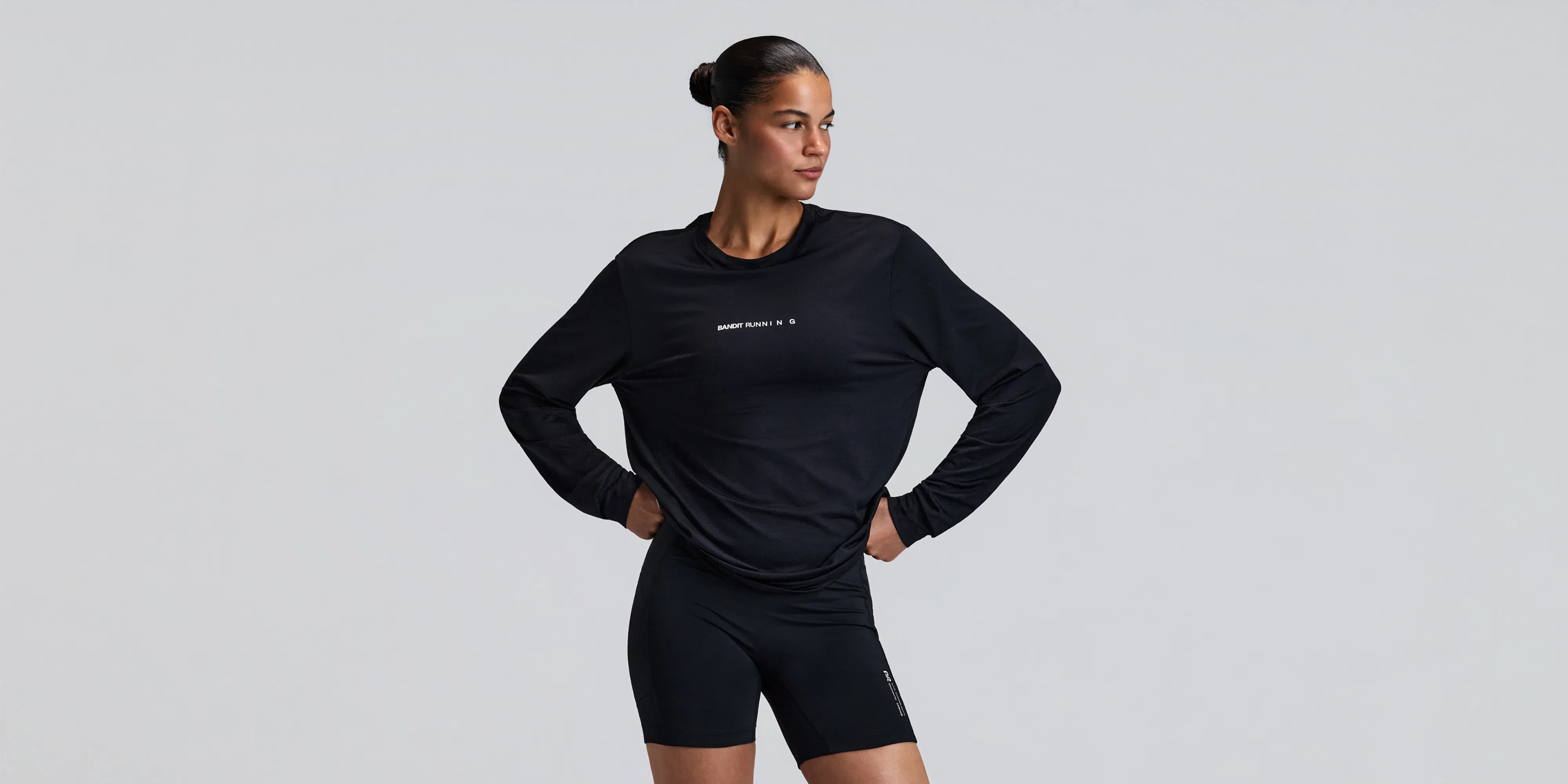 Bandit Micromesh Long Sleeve Performance T-Shirt Unisex Black