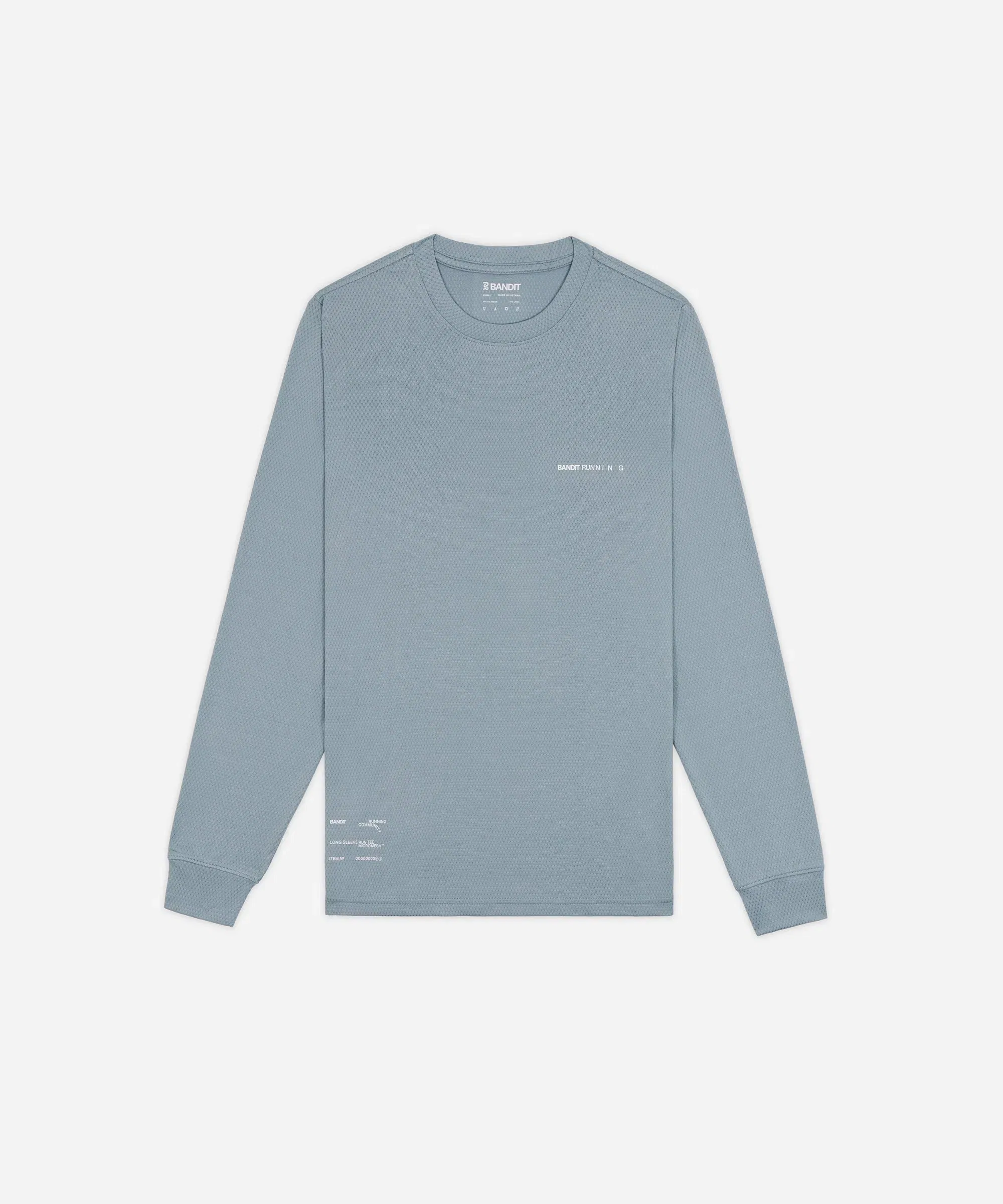 Bandit Mens Micromesh Long Sleeve Tranquil Blue