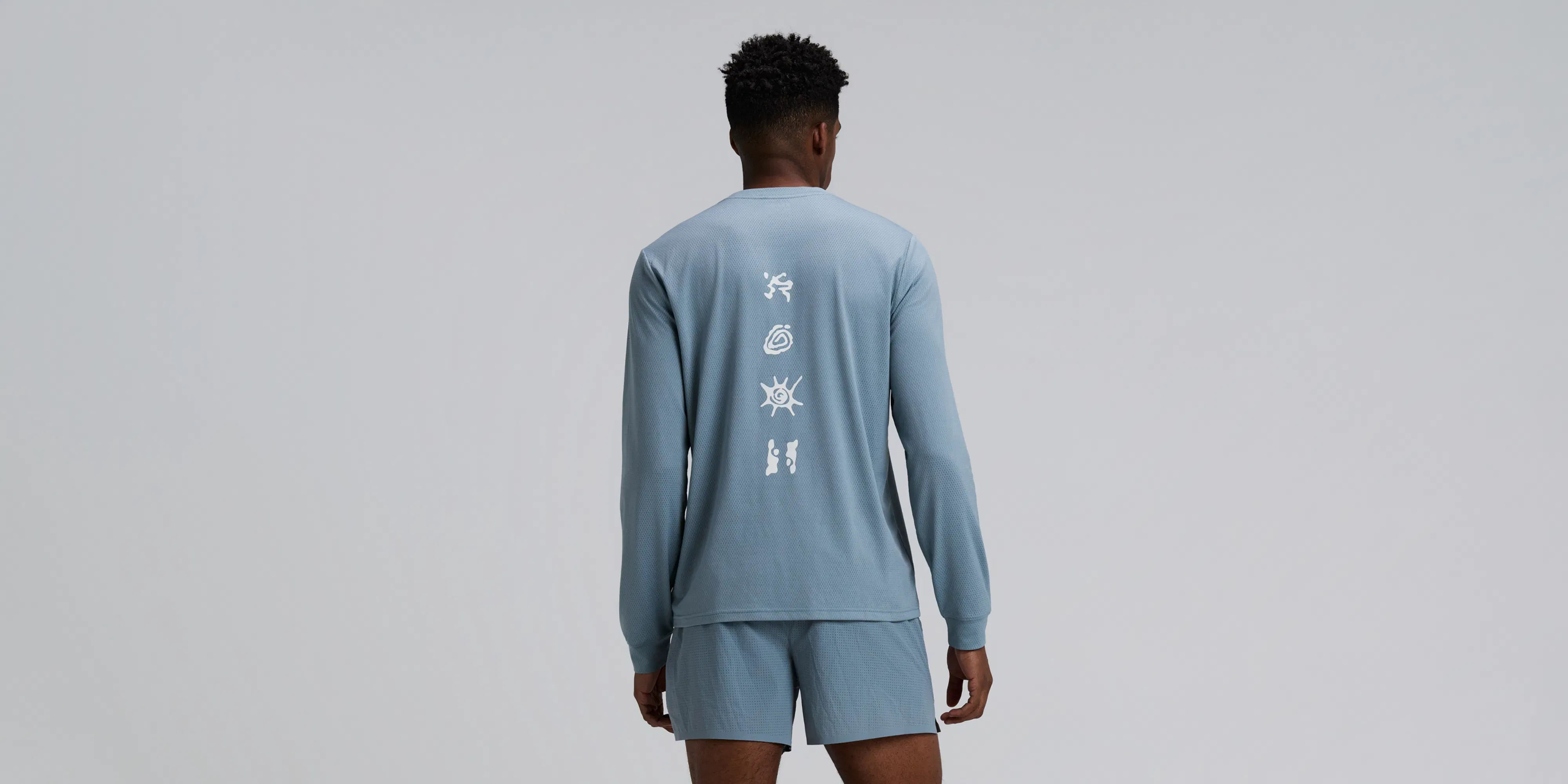 Bandit Mens Micromesh Long Sleeve Tranquil Blue