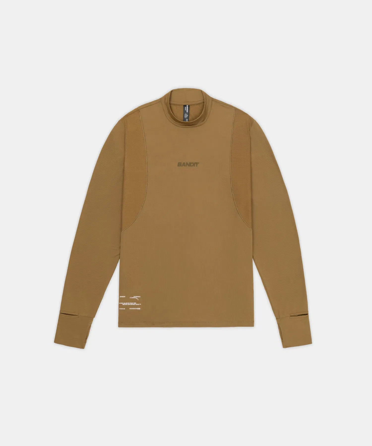 Bandit Mens Auragrid Mockneck Long Sleeve Antique Brass
