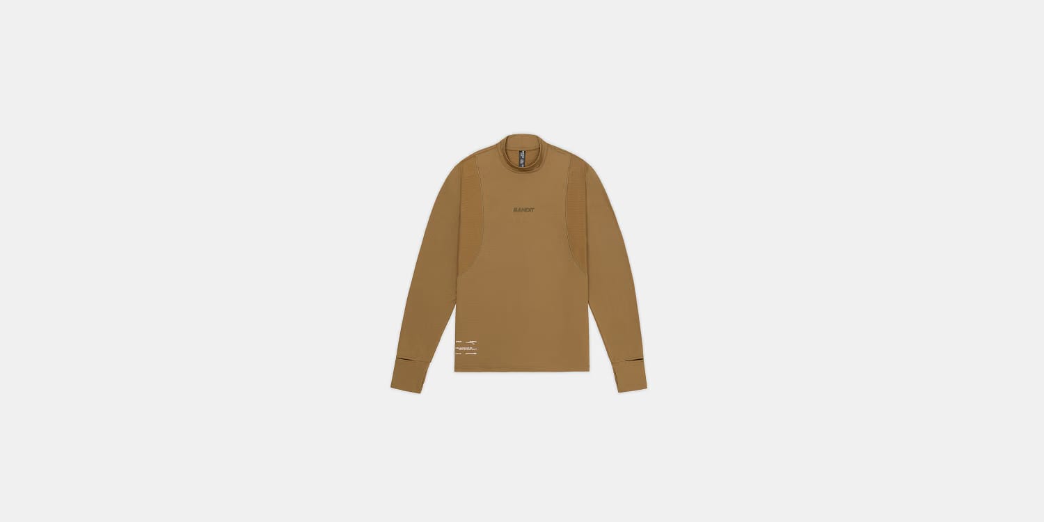 Bandit Mens Auragrid Mockneck Long Sleeve Antique Brass
