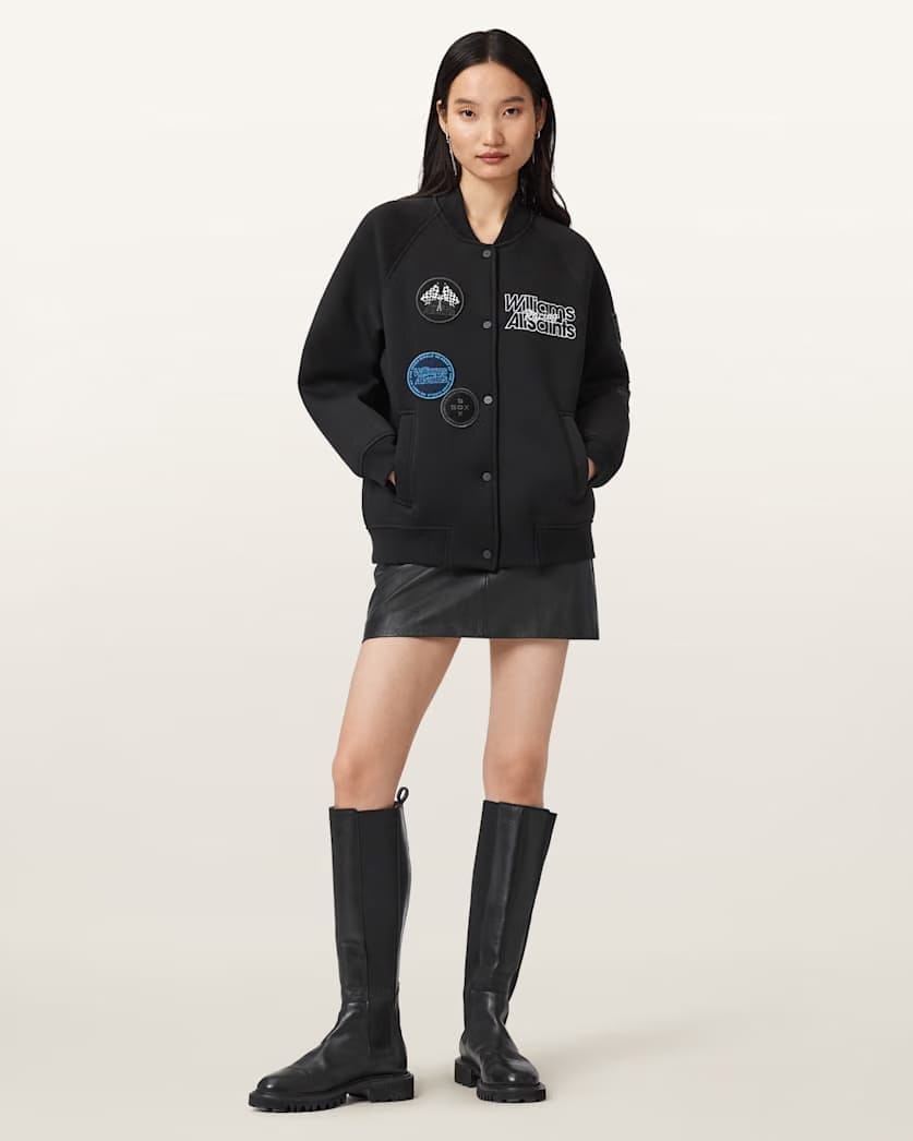 AllSaints Williams X Allsaints Nico Bomber Jacket Women's Black Women's