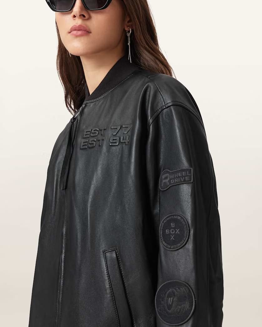 AllSaints Williams X Allsaints Belle Bomber Jacket Women's Black Women's