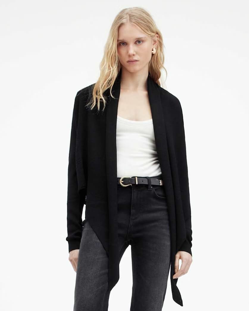 AllSaints Wasson Pirate Lightweight Cardigan Women's Chalk White Women's