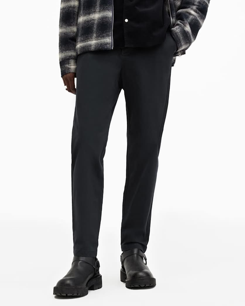 AllSaints Walde Skinny Fit Chino Pants Potion Blue