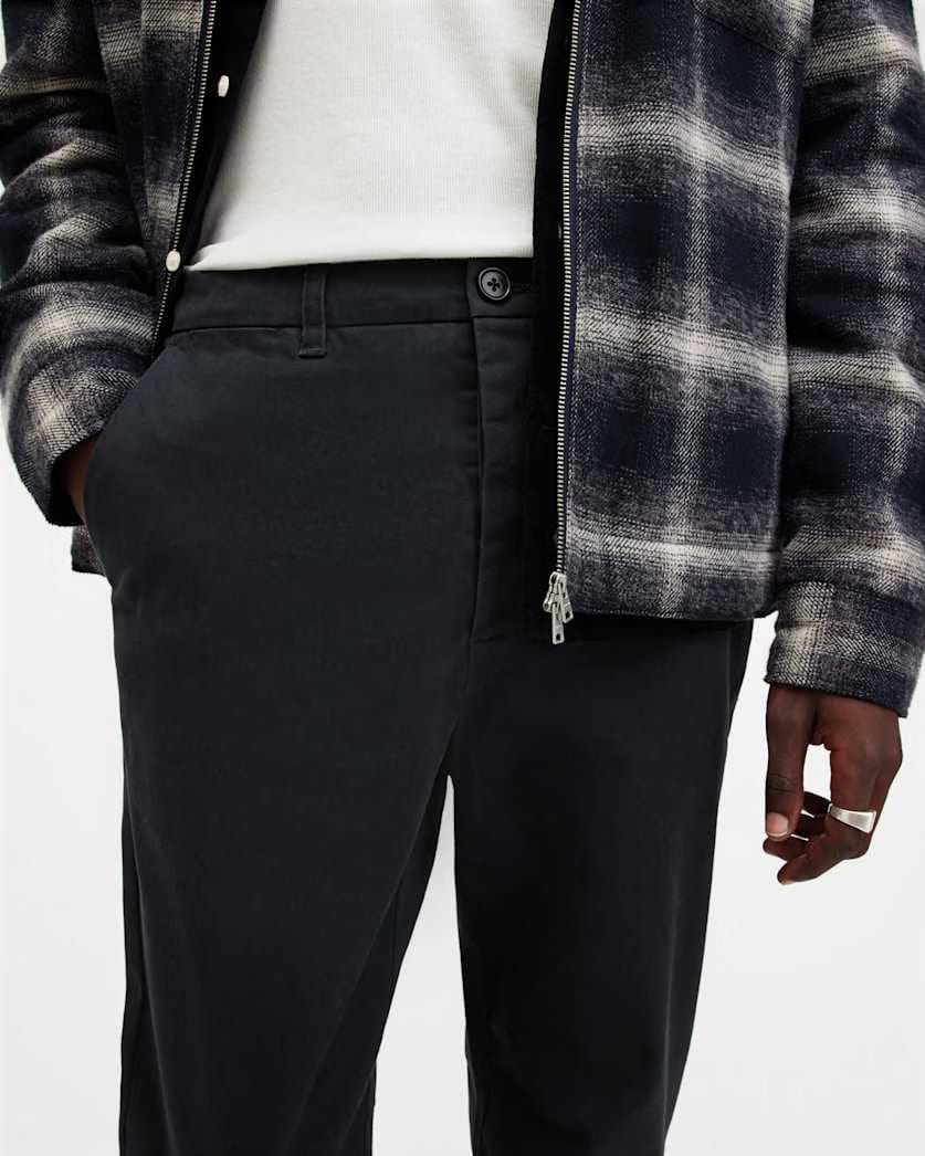 AllSaints Walde Skinny Fit Chino Pants Potion Blue
