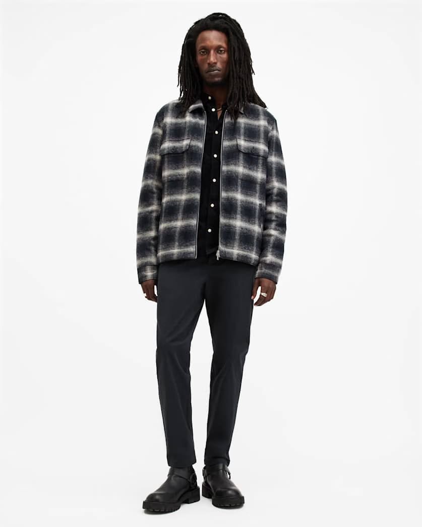 AllSaints Walde Skinny Fit Chino Pants Potion Blue