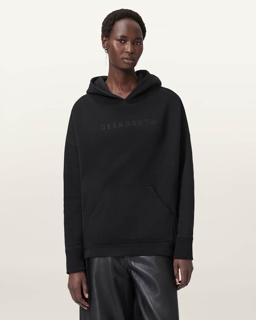 AllSaints Vision Etienne Oversized Hoodie Women's Black Women's