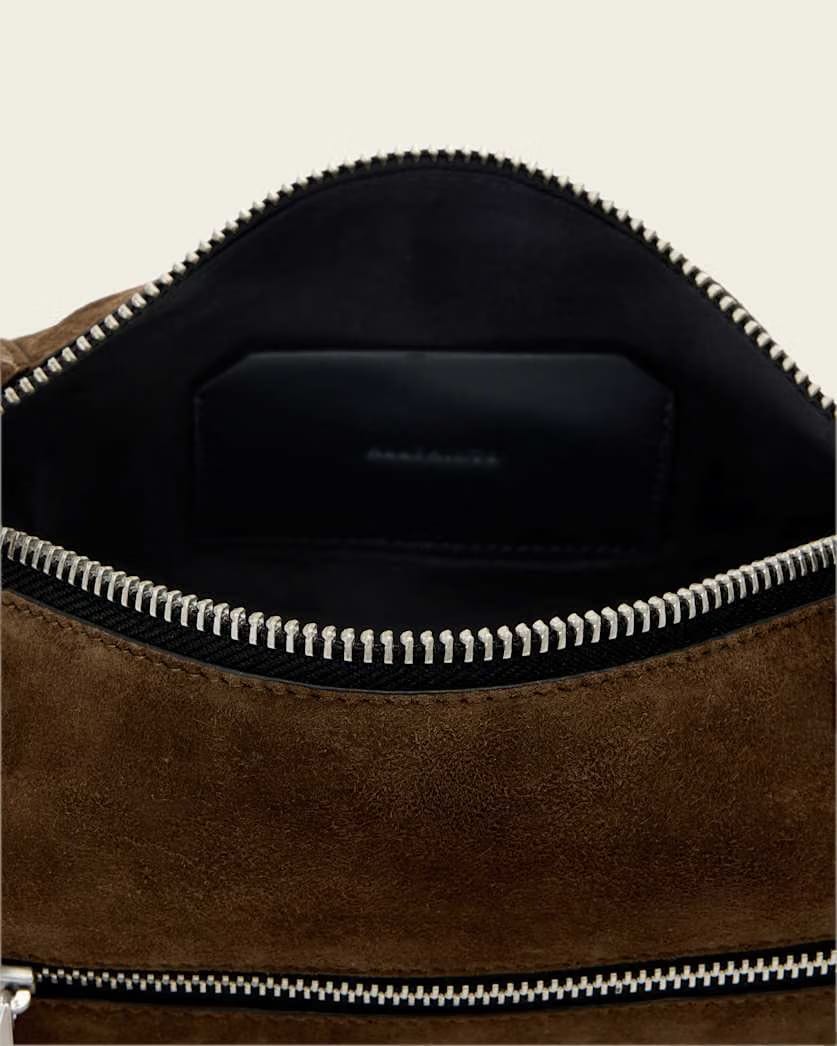 AllSaints Vega Suede Mini Bag Women's Fango Brown Women's