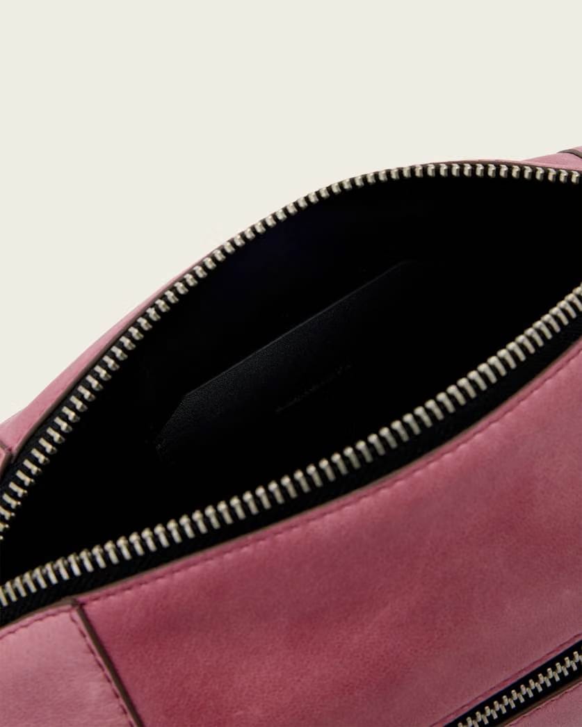AllSaints Vega Mini Leather Shoulder Bag Women's Raspberry Pink Women's