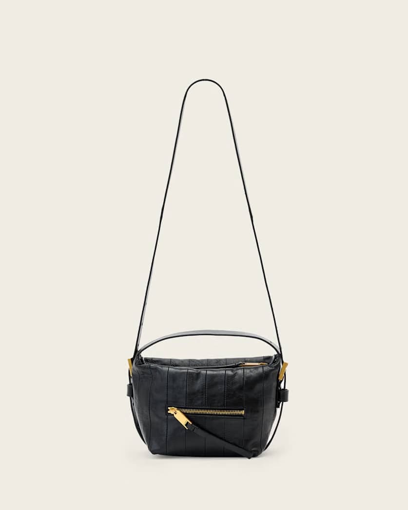AllSaints Vega Leather Panel Grab Bag Women's Black Women's
