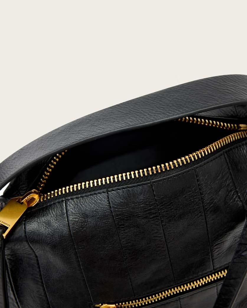 AllSaints Vega Leather Panel Grab Bag Women's Black Women's