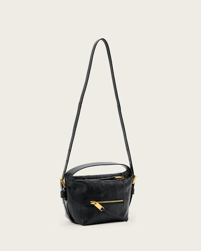 AllSaints Vega Leather Panel Grab Bag Women's Black Women's
