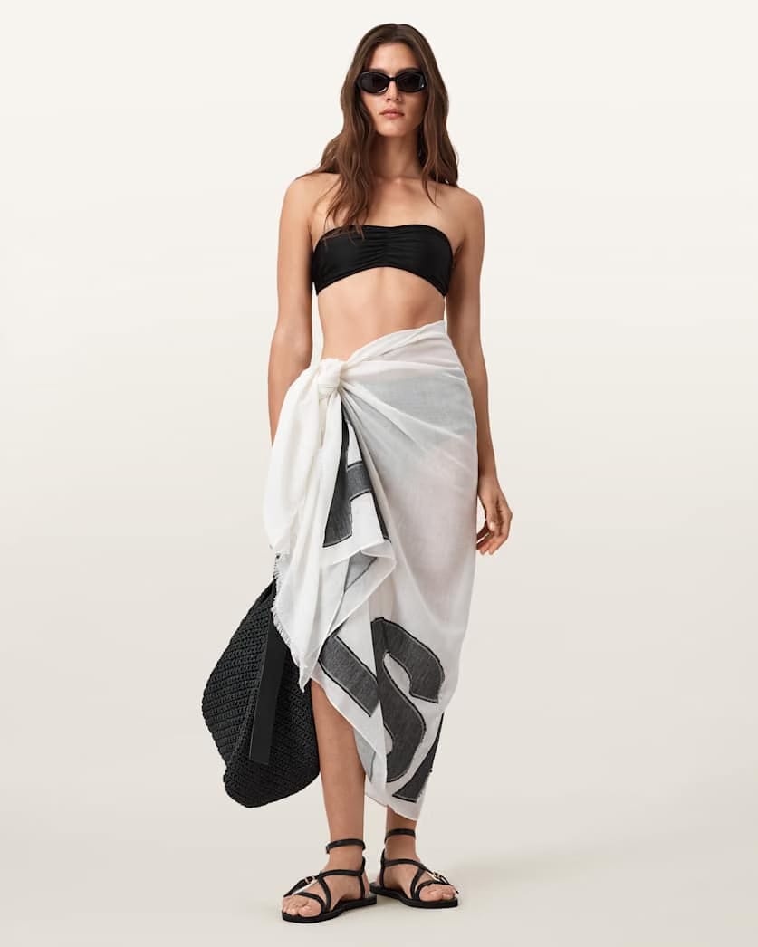 AllSaints Underground Pareo Women's White Women's
