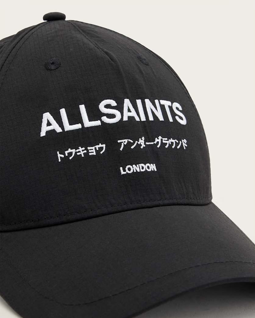 AllSaints Underground Nylon Logo Baseball Cap Women's Black Women's