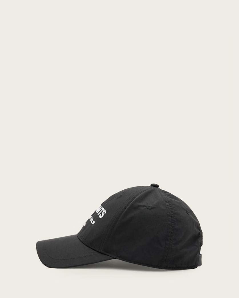 AllSaints Underground Nylon Logo Baseball Cap Women's Black Women's
