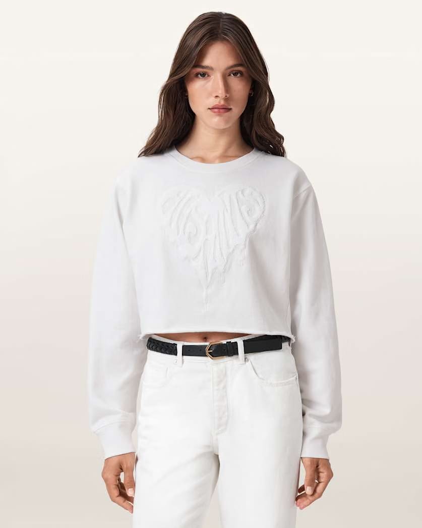 AllSaints Trip Nevarre Sweatshirt Women's White Women's