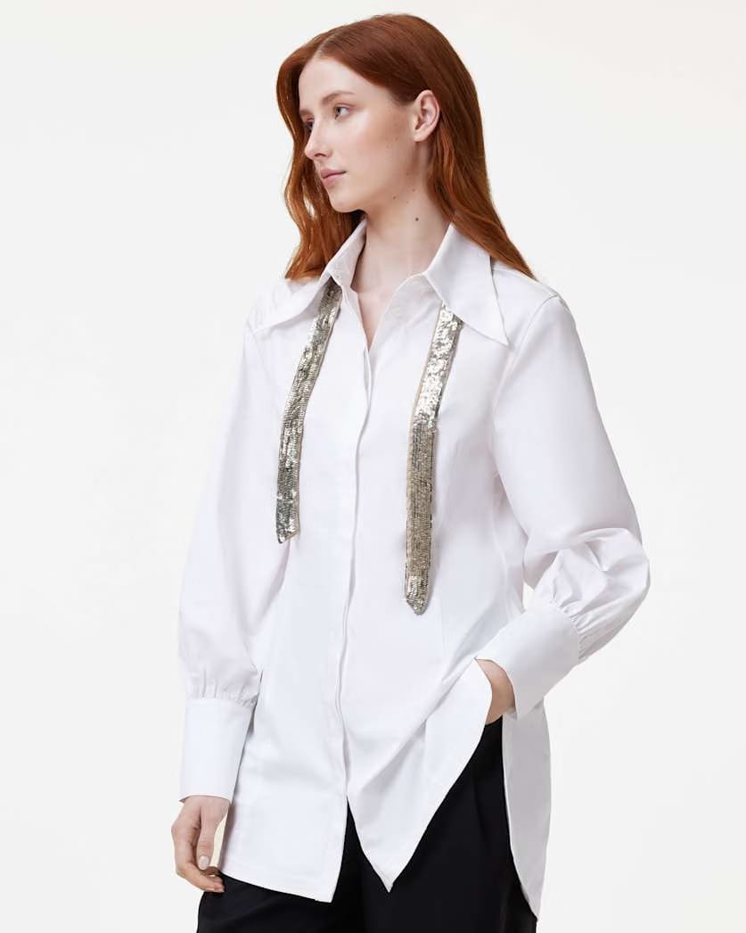 AllSaints Tia Sequin Tie Women's Gold Women's