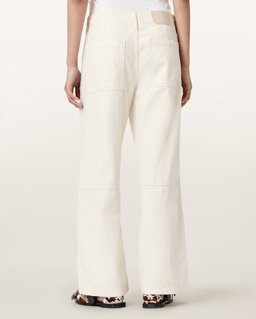 AllSaints Tay Carpenter Jeans Women's Ecru White Women's