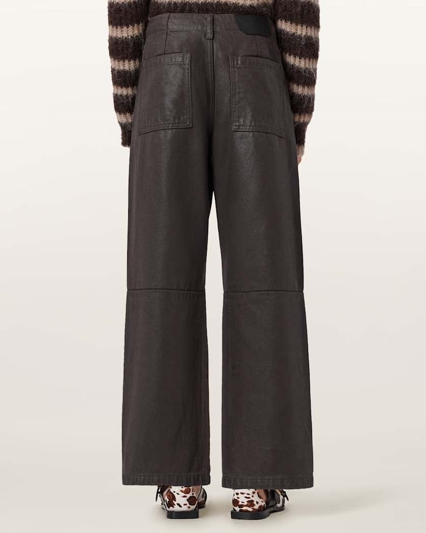AllSaints Tay Carpenter Jeans Women's Coated Brown Women's
