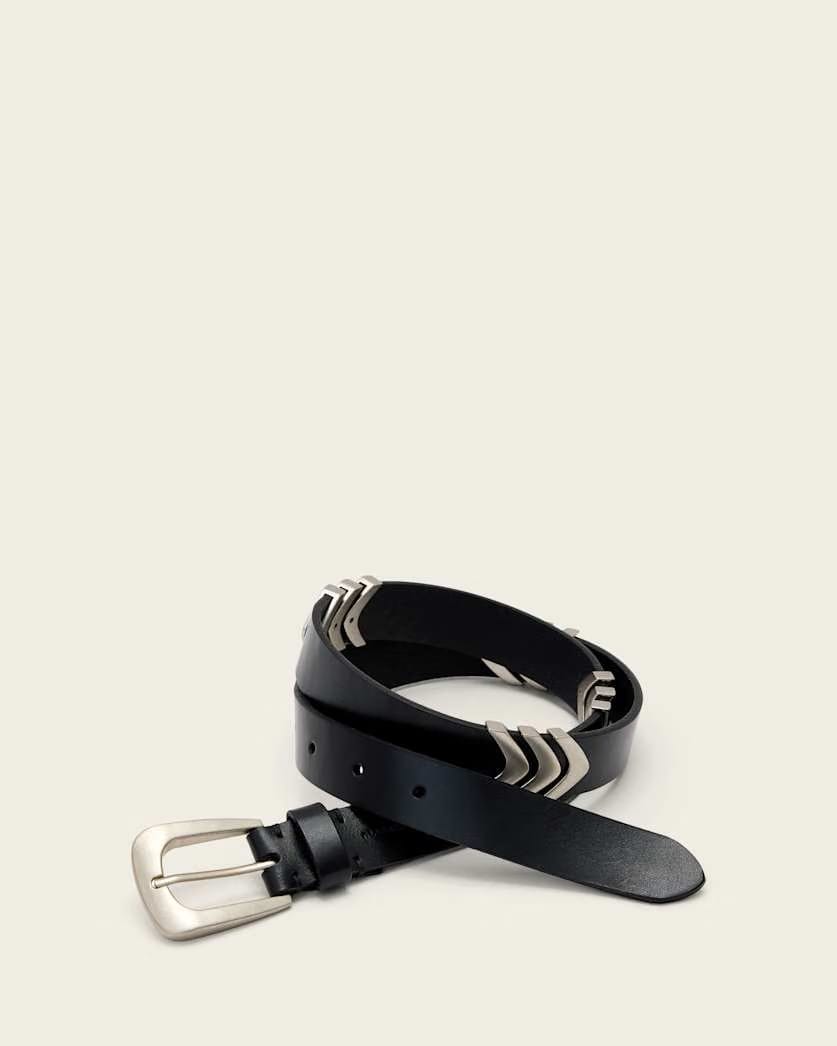 AllSaints Suki Leather Belt Women's Black/Multi Women's