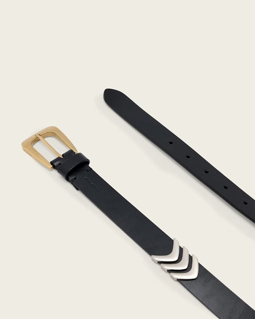 AllSaints Suki Leather Belt Women's Black/Multi Women's