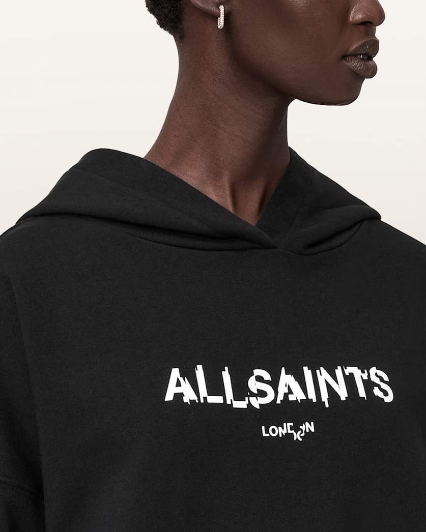AllSaints Static Etienne Overzied Hoodie Women's Black Women's