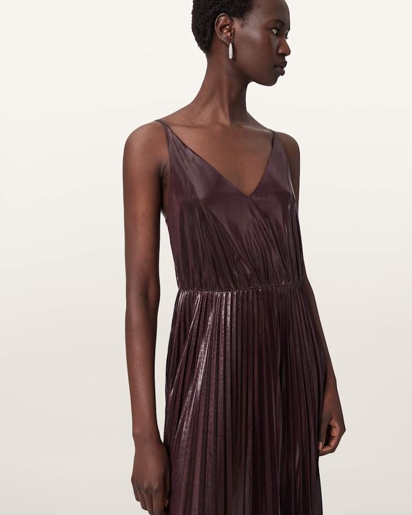 AllSaints Spark 2 In 1 Dress Women's Oxblood Red Women's