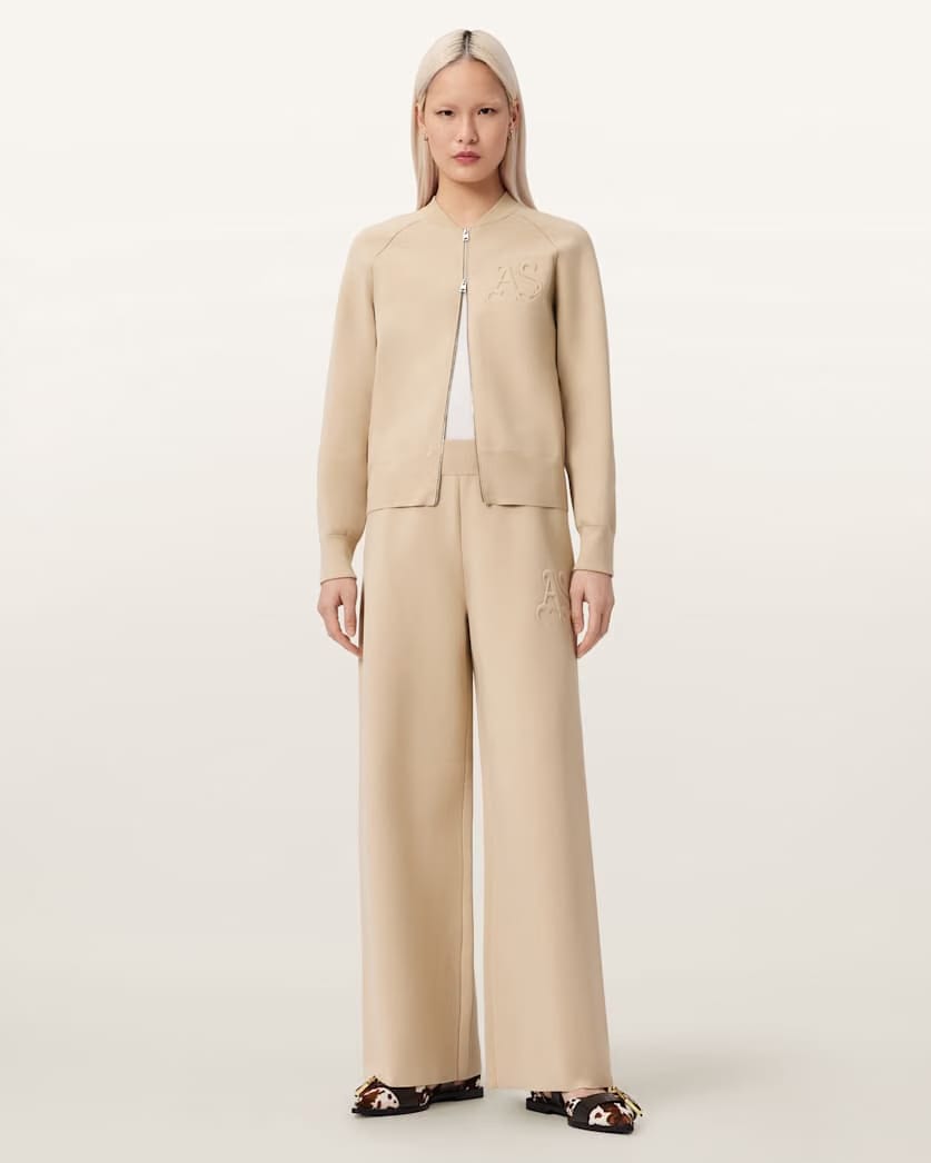 AllSaints Sonny Knitted Pants Women's Pebble White Women's