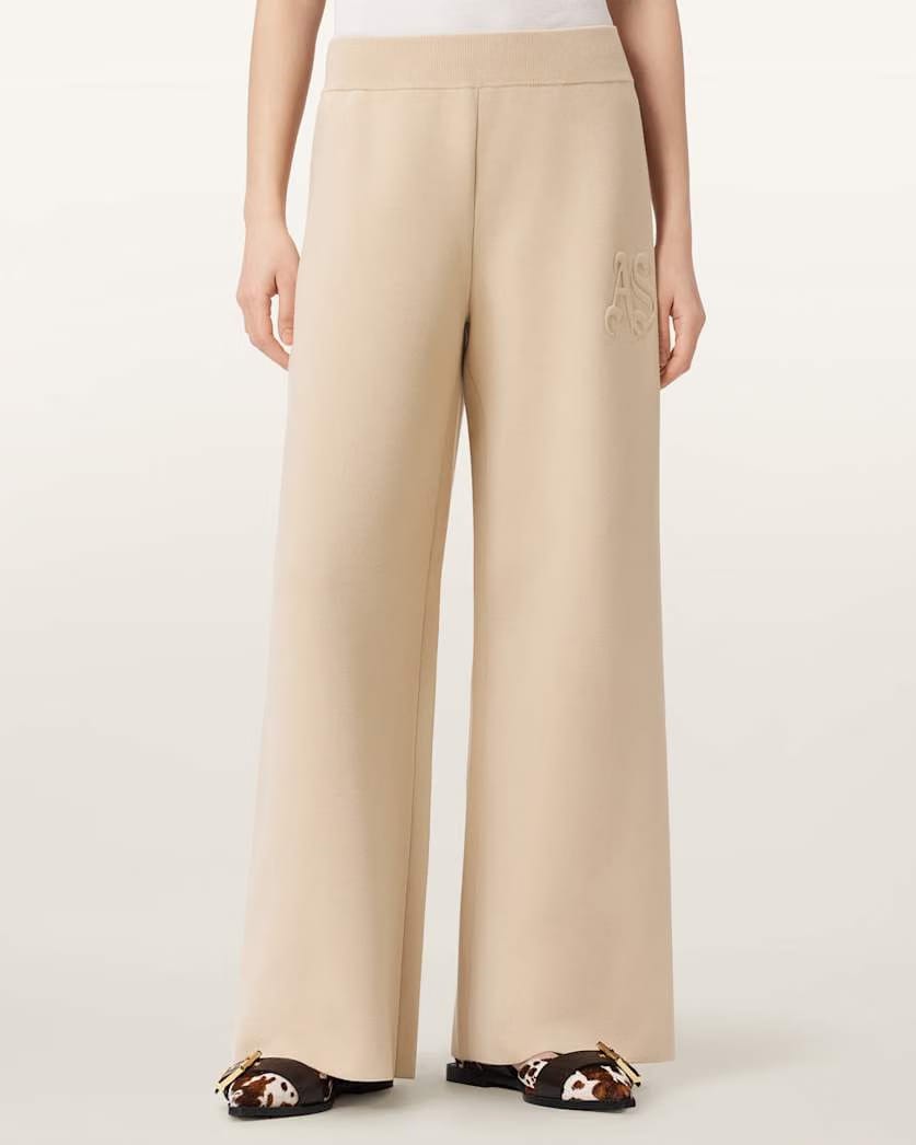 AllSaints Sonny Knitted Pants Women's Pebble White Women's