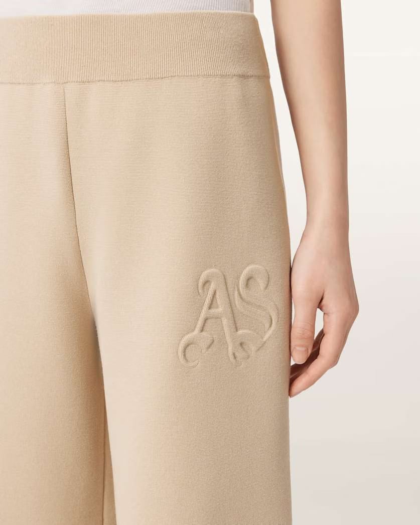 AllSaints Sonny Knitted Pants Women's Pebble White Women's