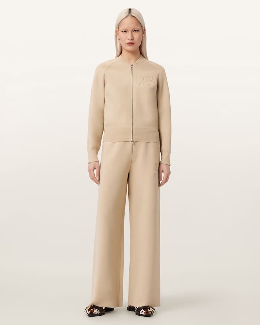 AllSaints Sonny Knitted Pants Women's Pebble White Women's