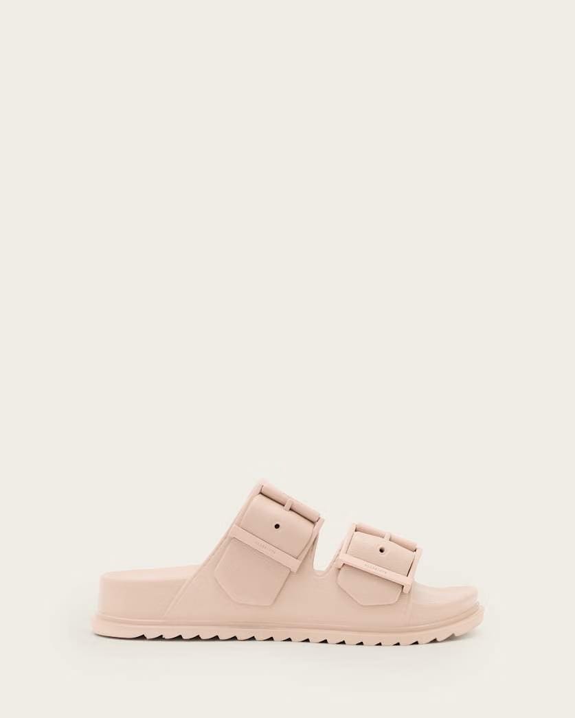 AllSaints Sian Eva Buckle Sandals Women's Chalk White Women's