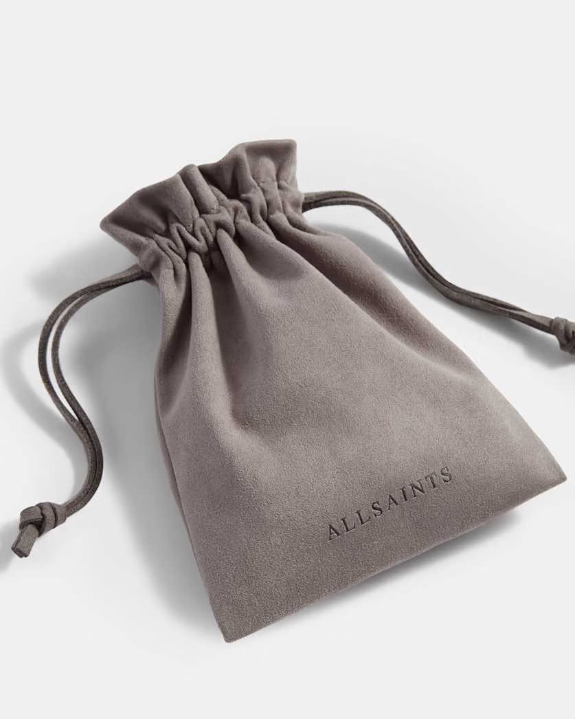 AllSaints Sarai Studded Bead Earrings Women's Warm Silver/Clear Women's