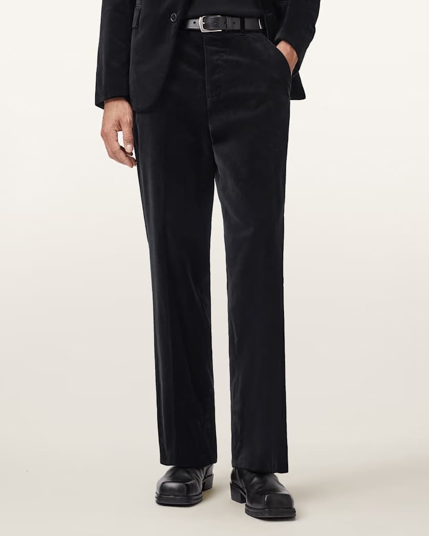AllSaints Saga Straight Fit Pants Black