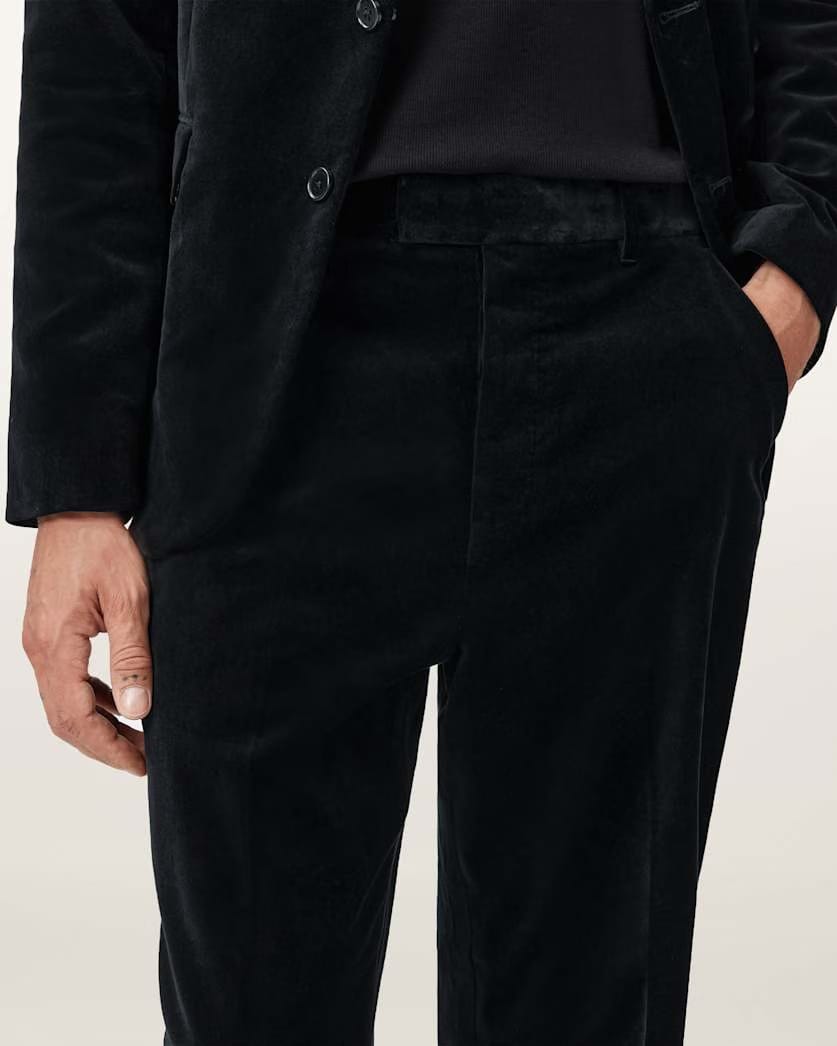 AllSaints Saga Straight Fit Pants Black
