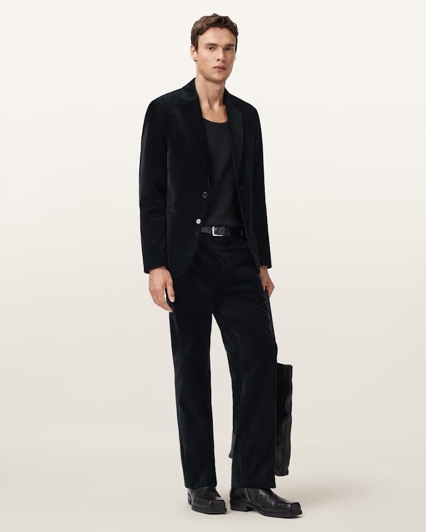 AllSaints Saga Straight Fit Pants Black