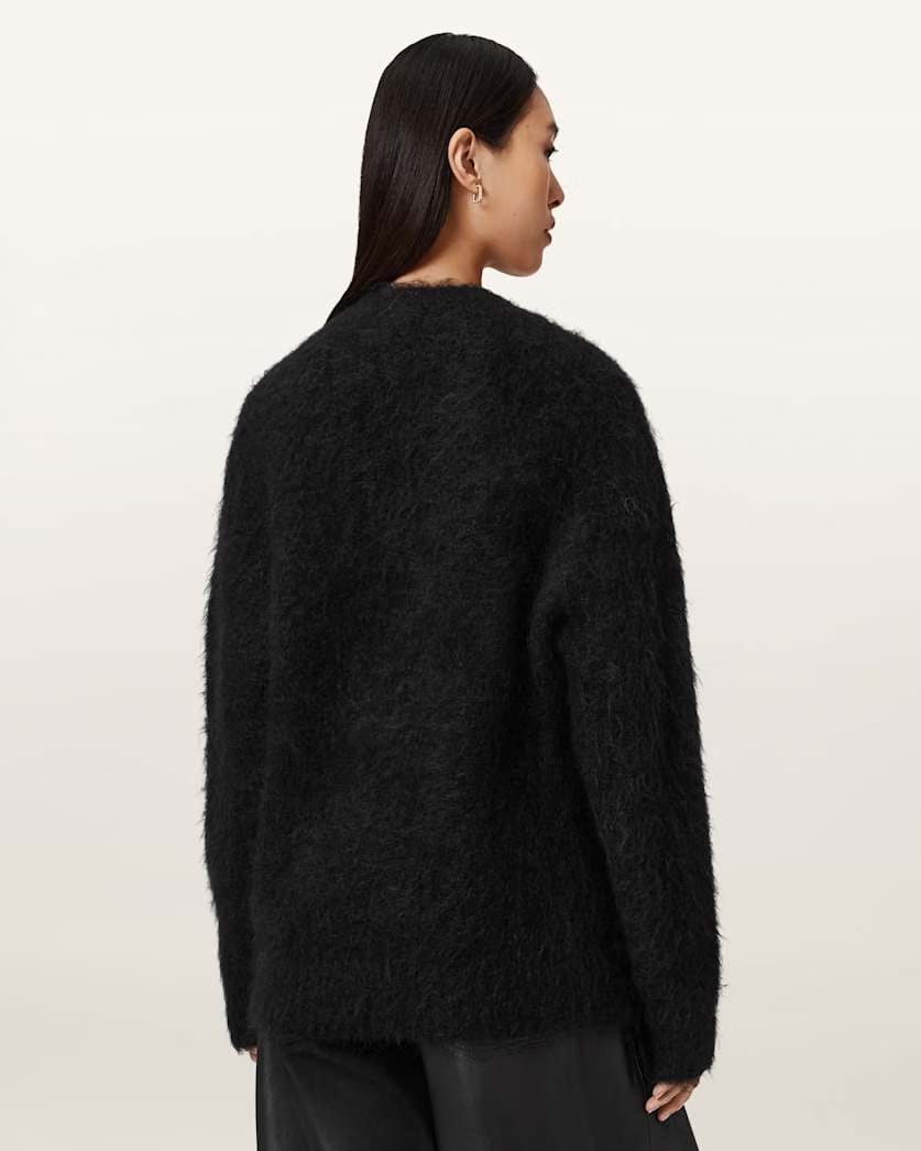 AllSaints Rubi Embellished Cardigan Women's Black Women's
