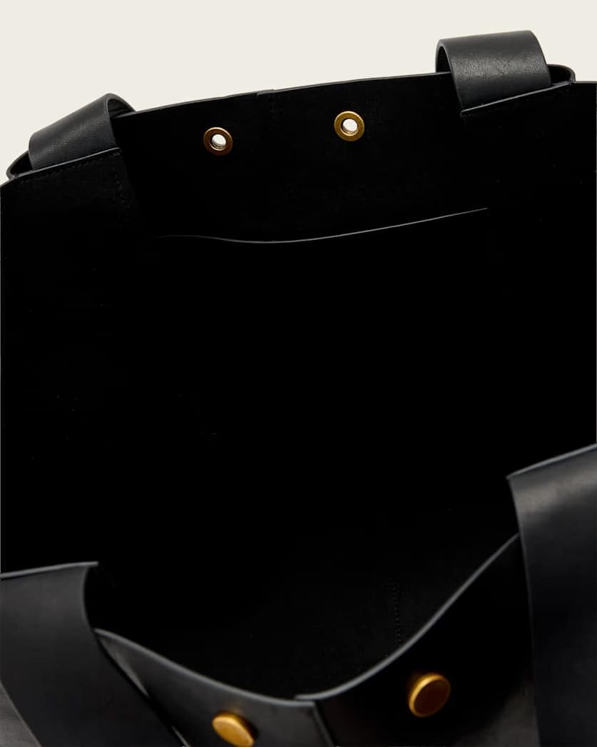 AllSaints Rosalie Large Leather Tote Bag Women's Black Women's