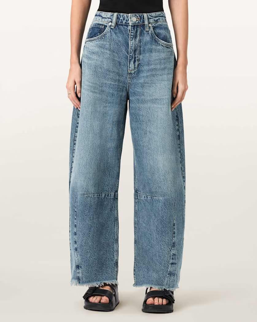 AllSaints Payton Barrel Leg Jeans Women's Vintage Indigo Women's