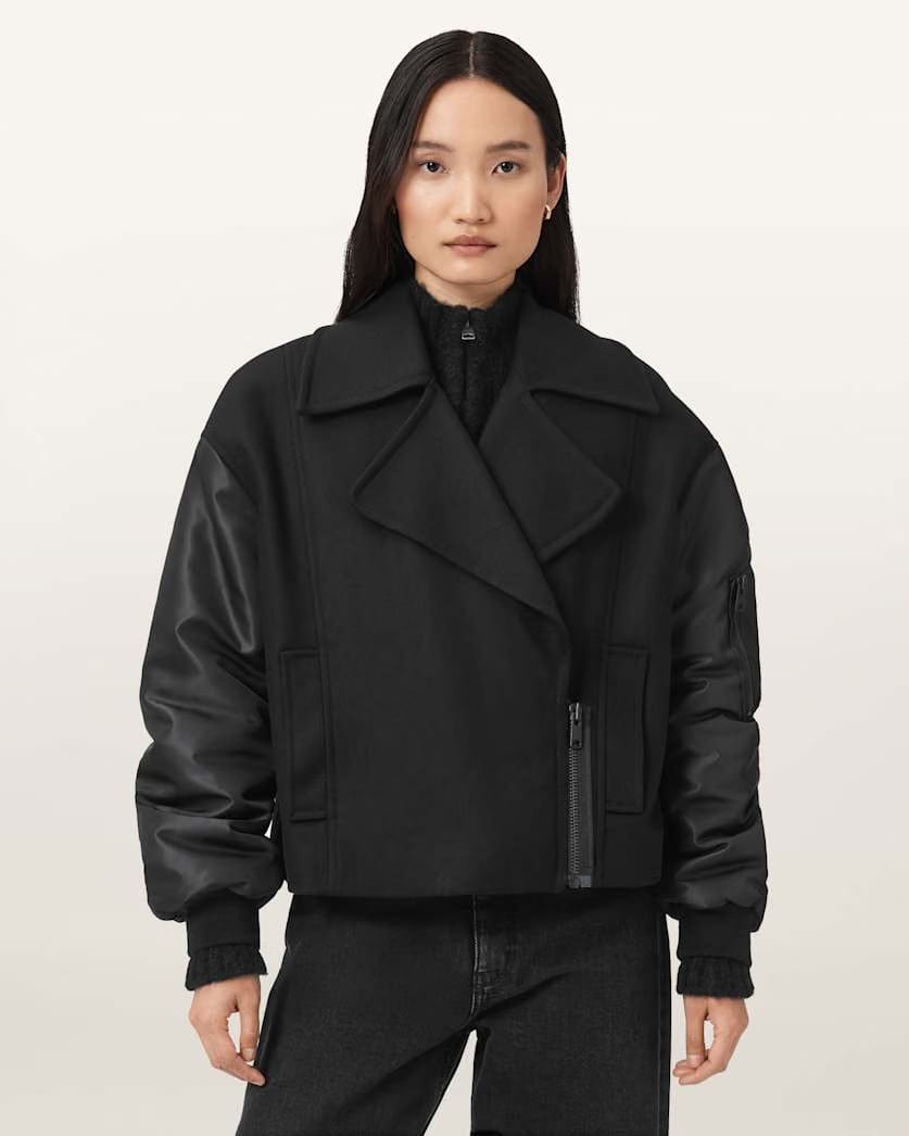 AllSaints Orla Wool Jacket Women's Black Women's
