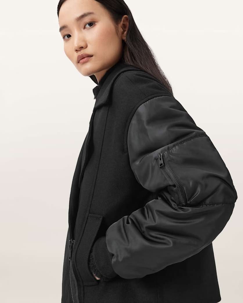 AllSaints Orla Wool Jacket Women's Black Women's